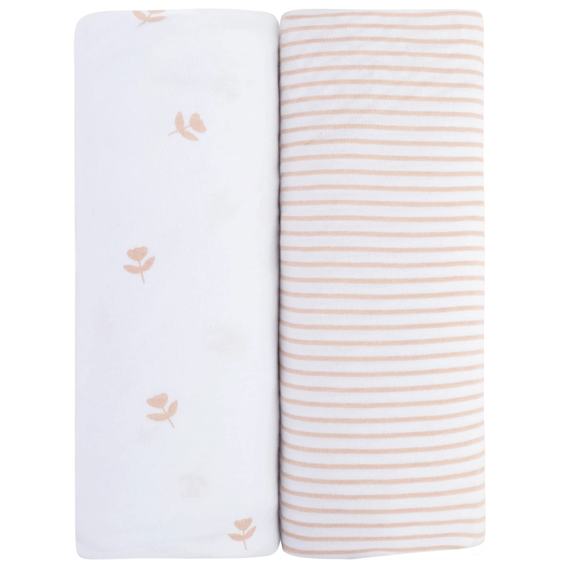 Sheets compatible with HALO BassiNest, UPPAbaby, and Dream On Me bassinets.