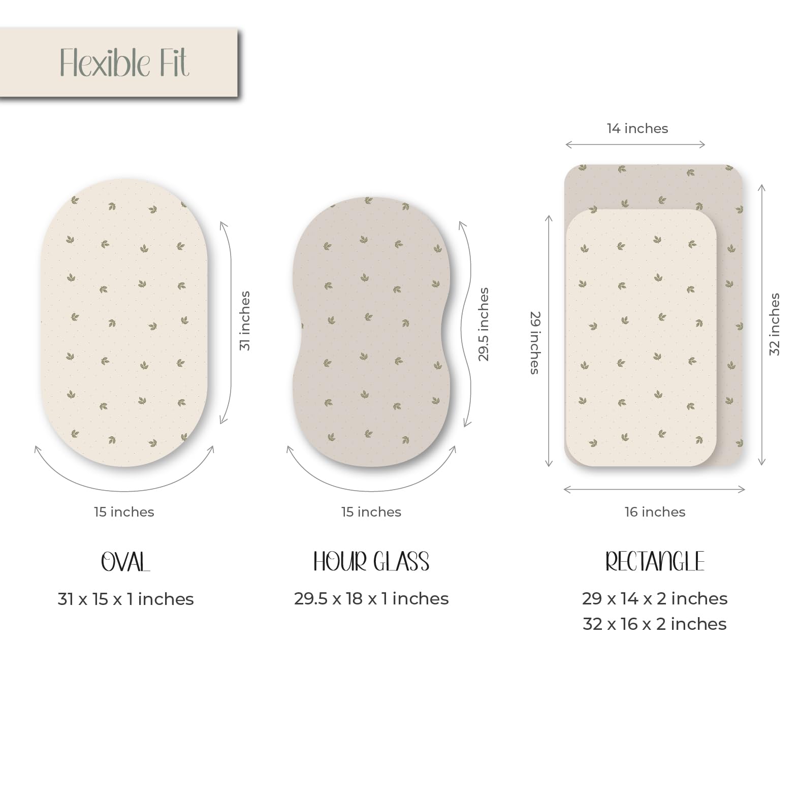 Ely's & Co bassinet sheets fitted on oval mattress for snug, secure fit