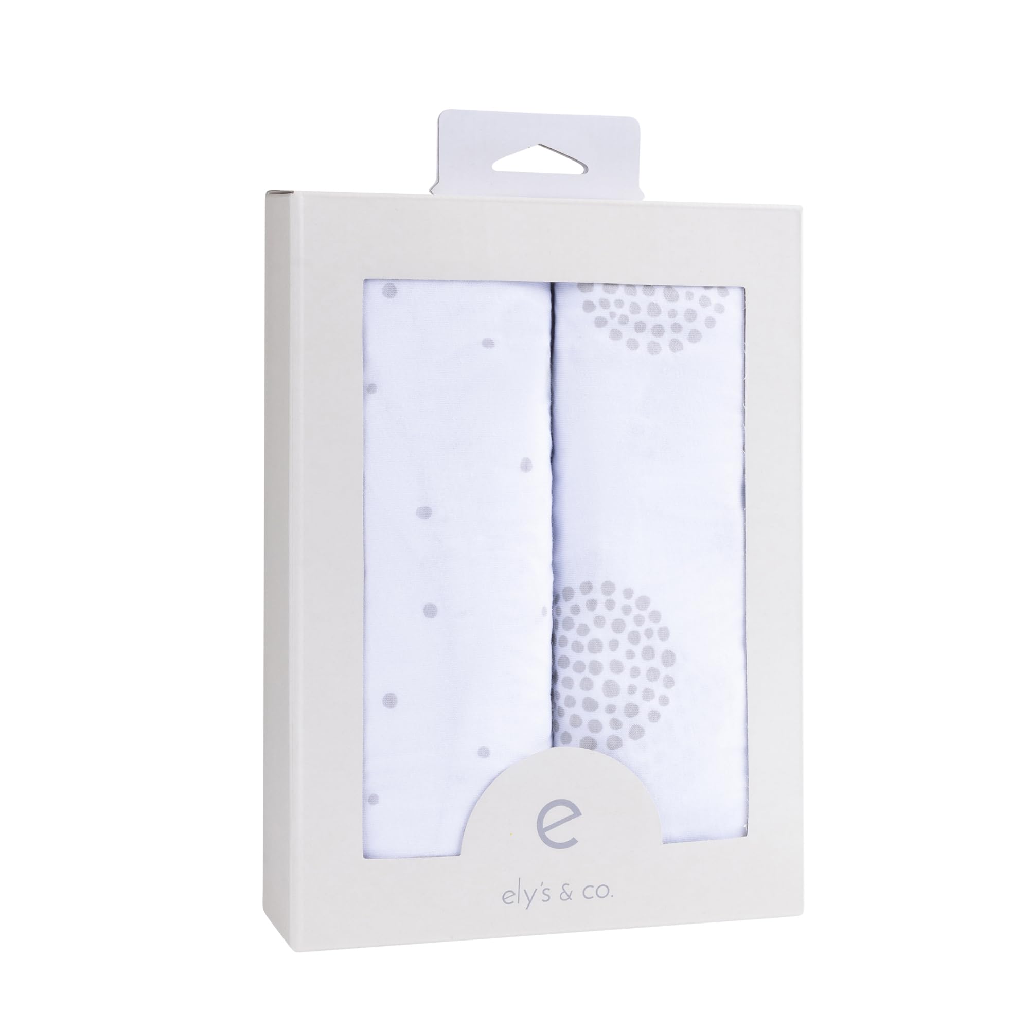 Ely's & Co. on-changing-pad view demonstrates secure fit with flexible stretch