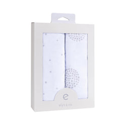 Ely's & Co. on-changing-pad view demonstrates secure fit with flexible stretch
