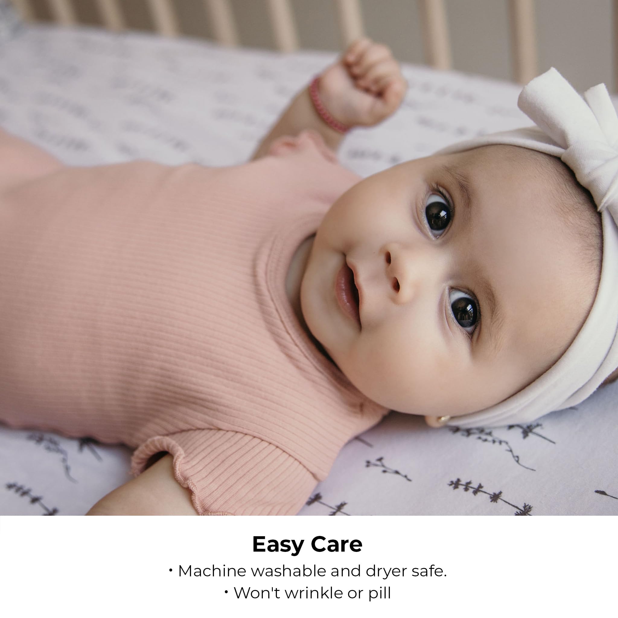 Ely's Co easy-care fabric close-up emphasizing durable wrinkle-free performance
