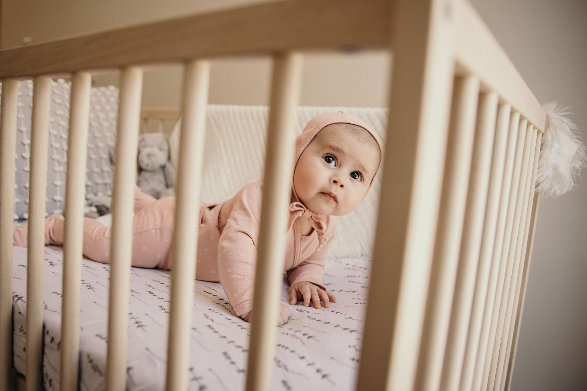 Ely's & Co forest grey 2-pack in a cozy nursery setup