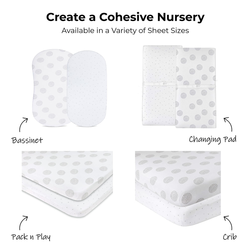 Ely's & Co machine-washable and dryer-safe crib sheets simplify laundry