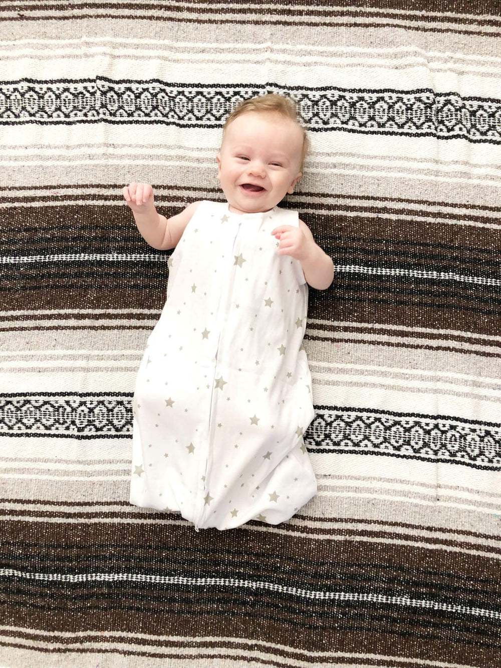 Ely's & Co machine-washable sleep sack, easy-care keeps softness after washes.