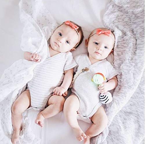 Ely's & Co easy-care muslin swaddle is machine washable for busy parents.