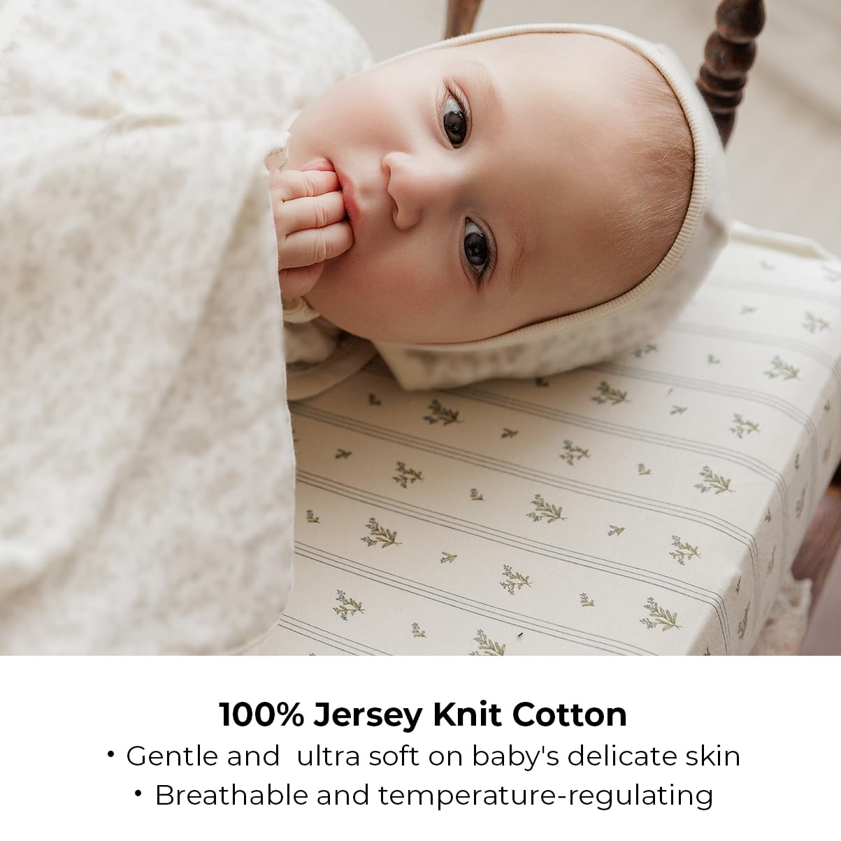 Ely's & Co pack n play sheet with elastic-fit for secure mattresses
