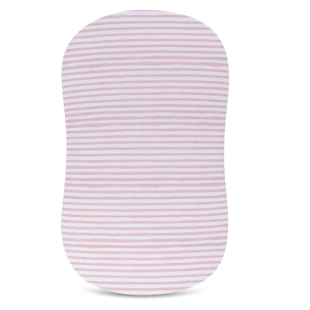 Soft jersey-knit cotton surface emphasized for a gentle baby sleep surface