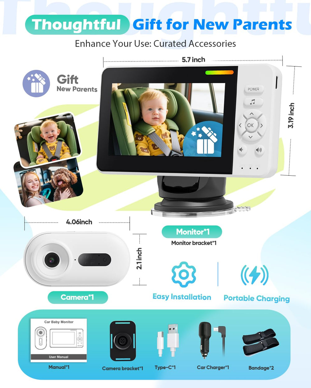 Elzeeo auto on/off power syncs with your vehicle for seamless use.