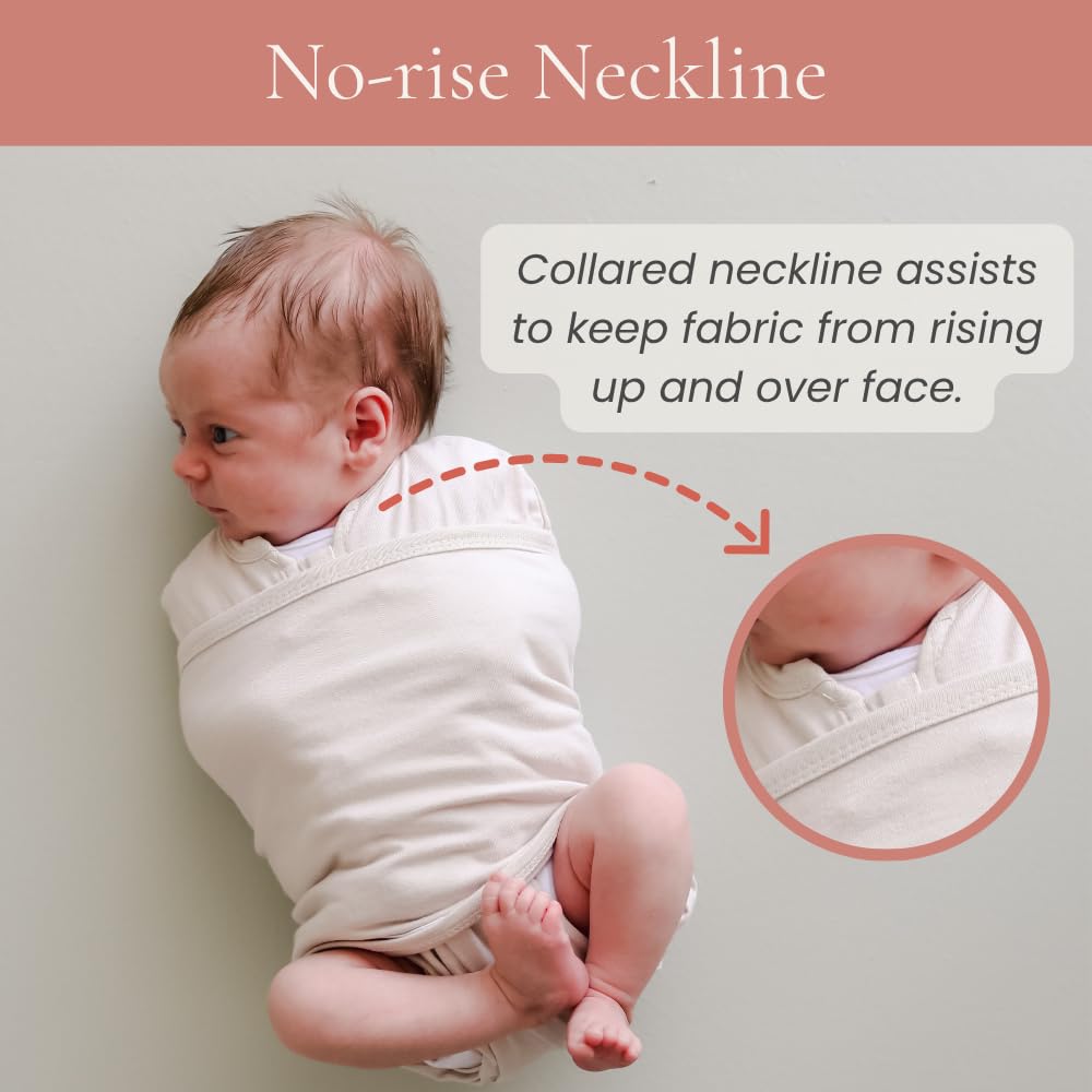 embé breathable cotton swaddle fabric offers natural cooling and comfort.