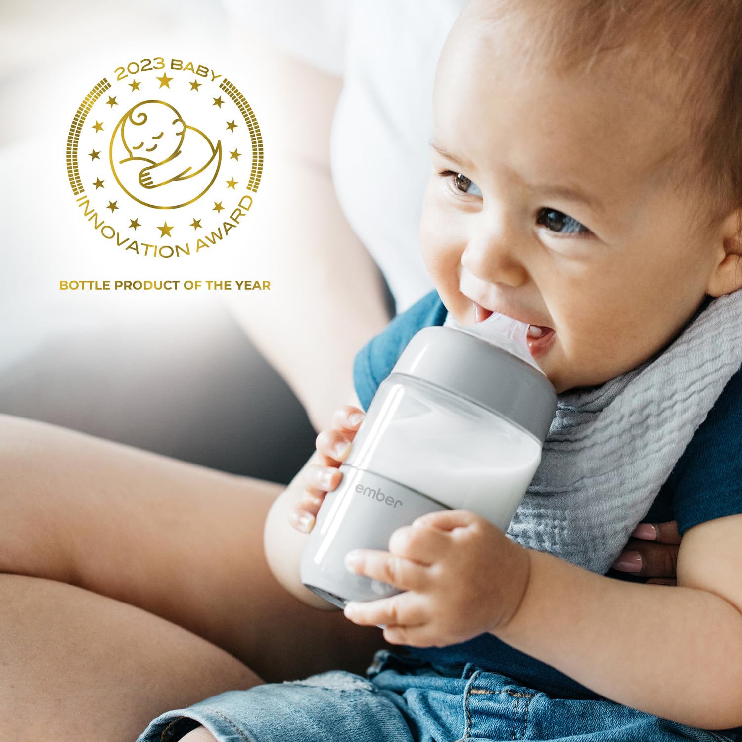 Ember collar set enabling secure bottle assembly and leak-free meals