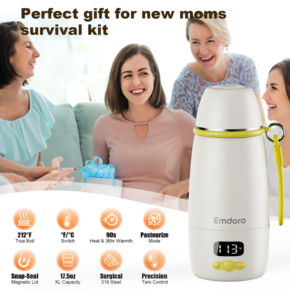 Emdoro bottle warmer heat mode breast milk confirms precise warming for feeding.