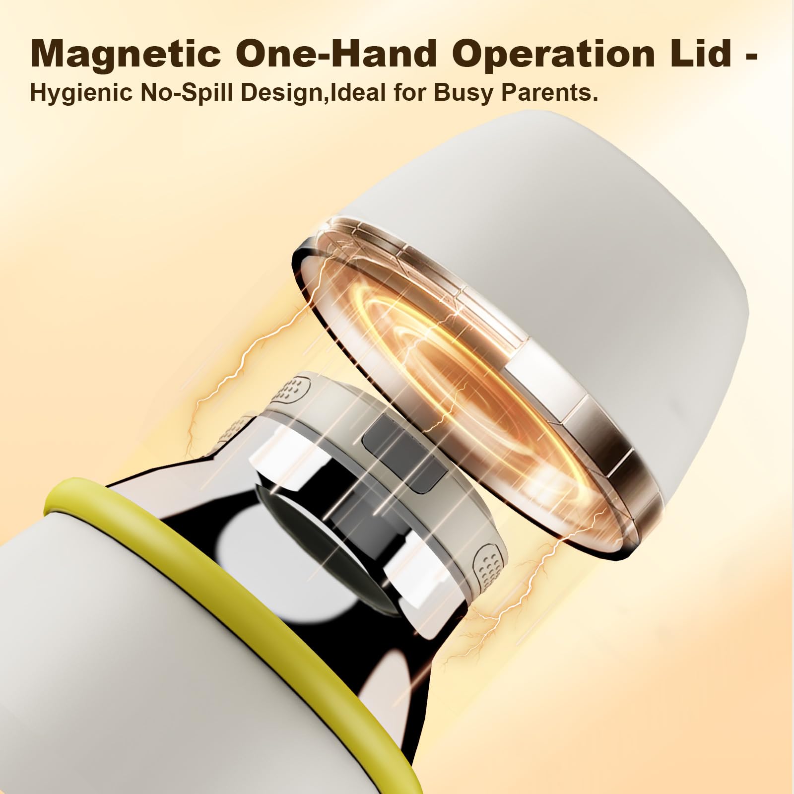 Emdoro bottle warmer stainless steel body communicates durable, odor-free construction.