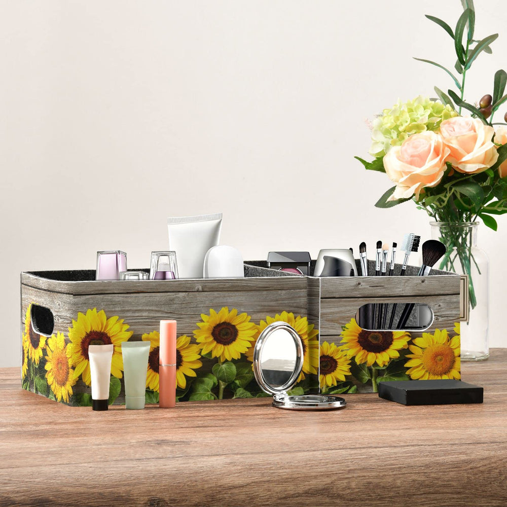 Emelivor Fall Sunflowers bins folded-flat for compact storage