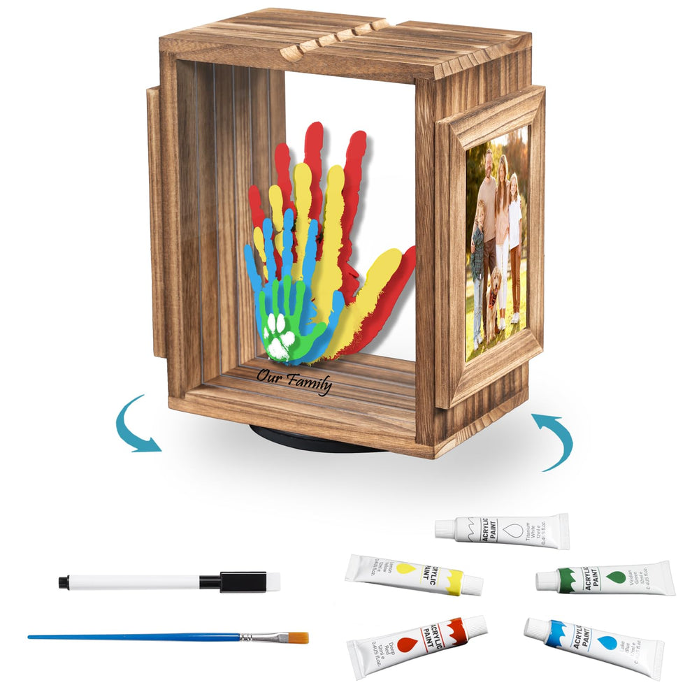 Emfogo 360 rotating frame front view for keepsakes.
