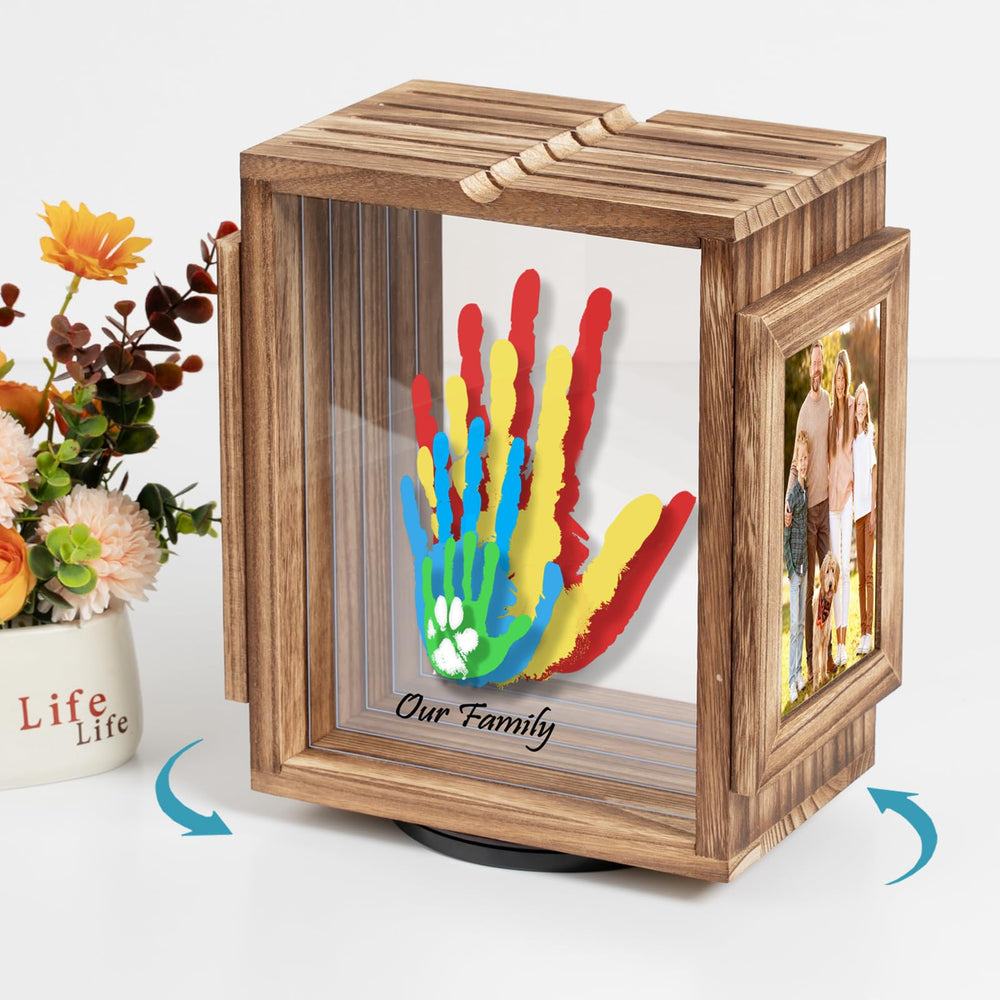 Emfogo five-color paint set for vibrant, washable handprints.