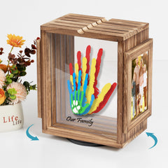 Emfogo five-color paint set for vibrant, washable handprints.