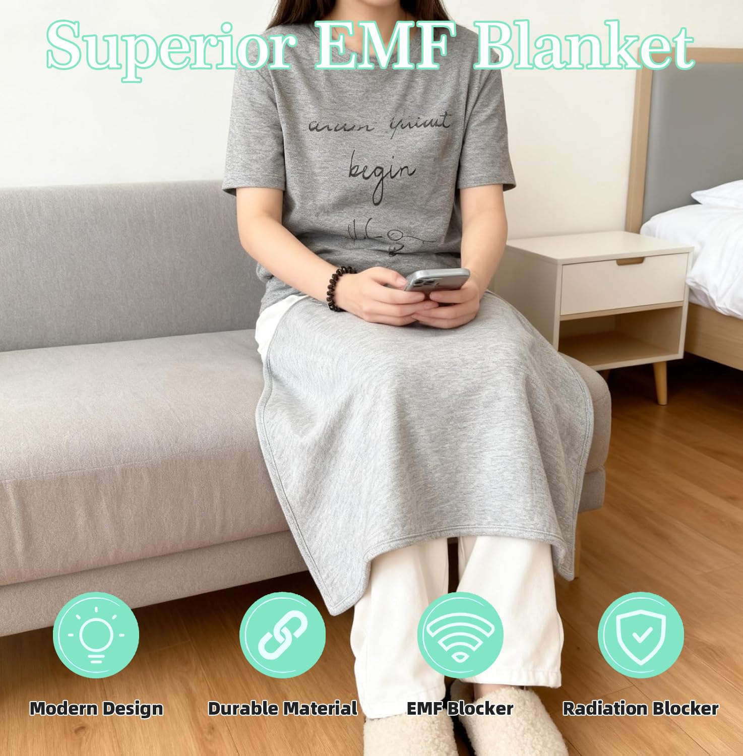 EMIKITS Faraday Blanket portable setup for travel or on-the-go shielding