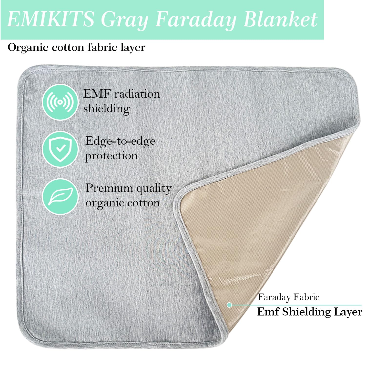 EMIKITS Faraday Blanket in relaxation scene suggesting potential sleep-support benefits