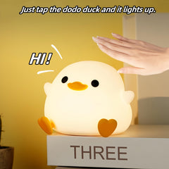 Emmanoth DoDo Duck Night Light head tap controls brightness with a simple touch.