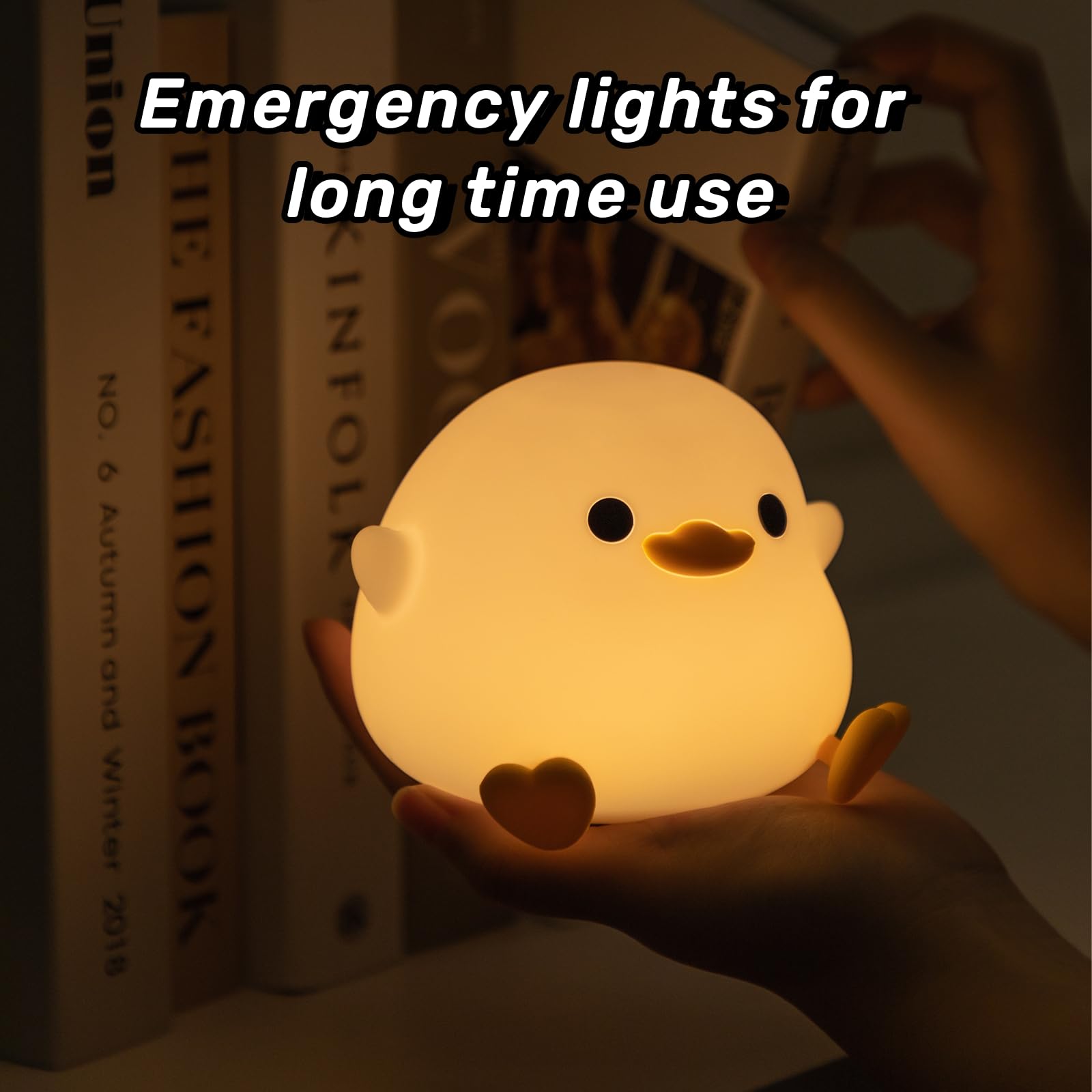 Emmanoth DoDo Duck Night Light RoHS BPA-free construction offers kid-friendly safety.