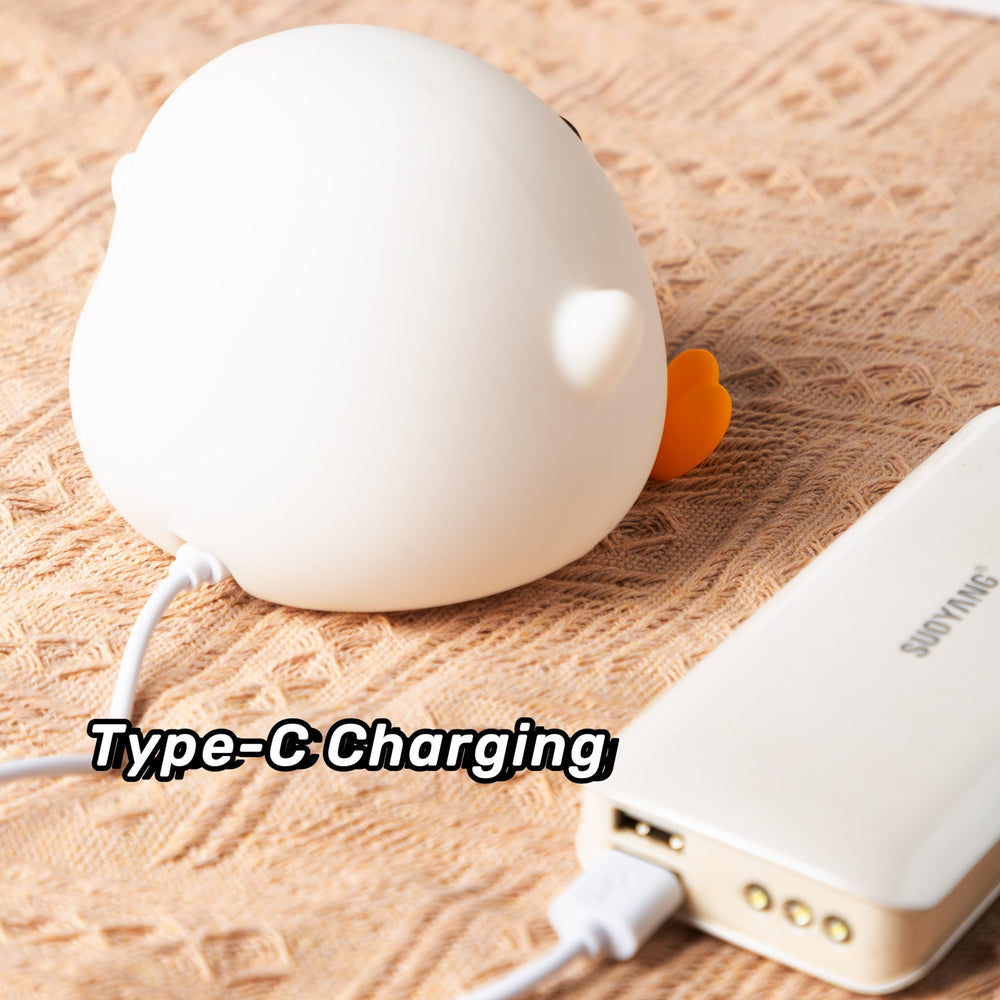 Emmanoth DoDo Duck Night Light emits a warm glow suitable for bedtime routines.