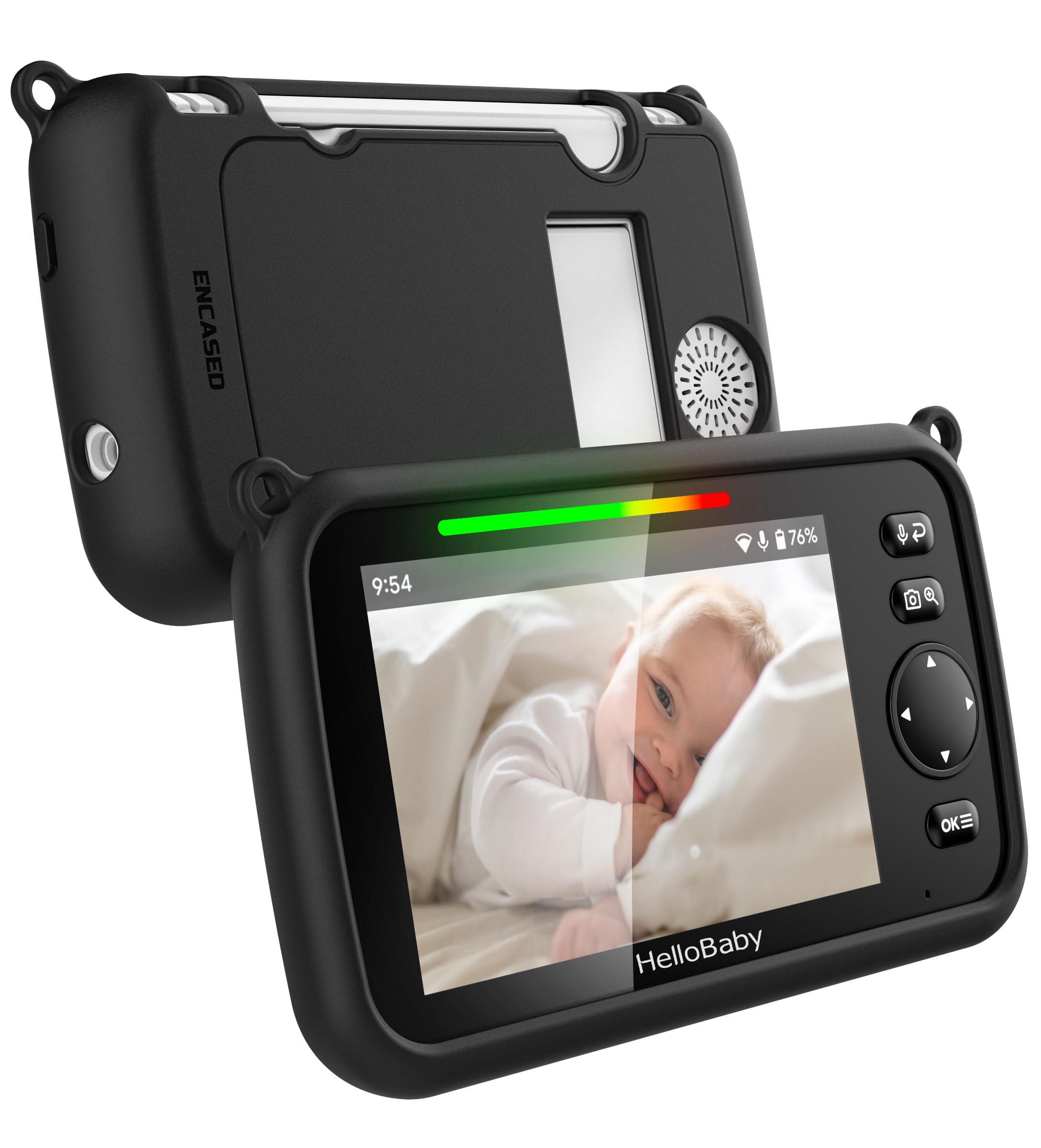 ENCASED HelloBaby monitor case delivers full coverage on the go