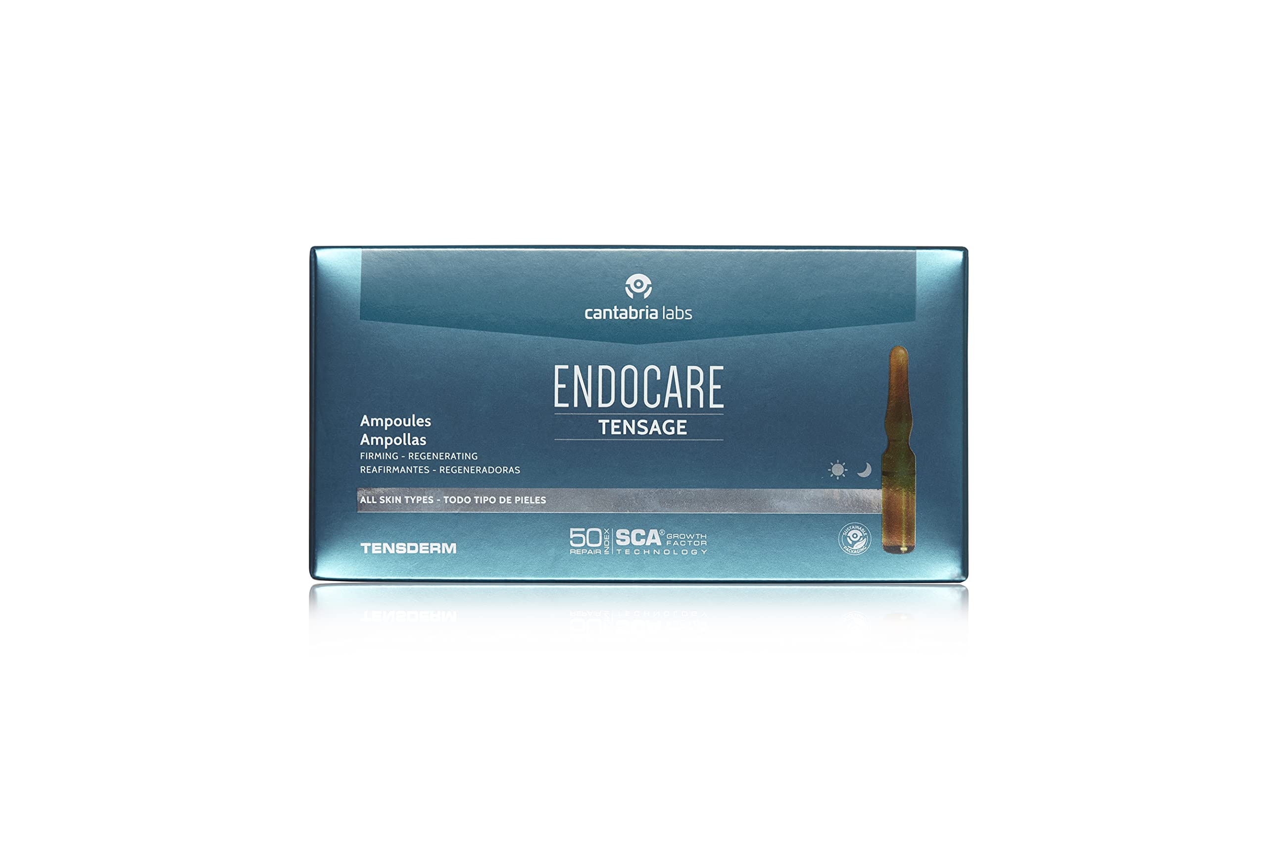 Endocare Tensage Concentrate SCA 50 bottle closeup for premium firming support