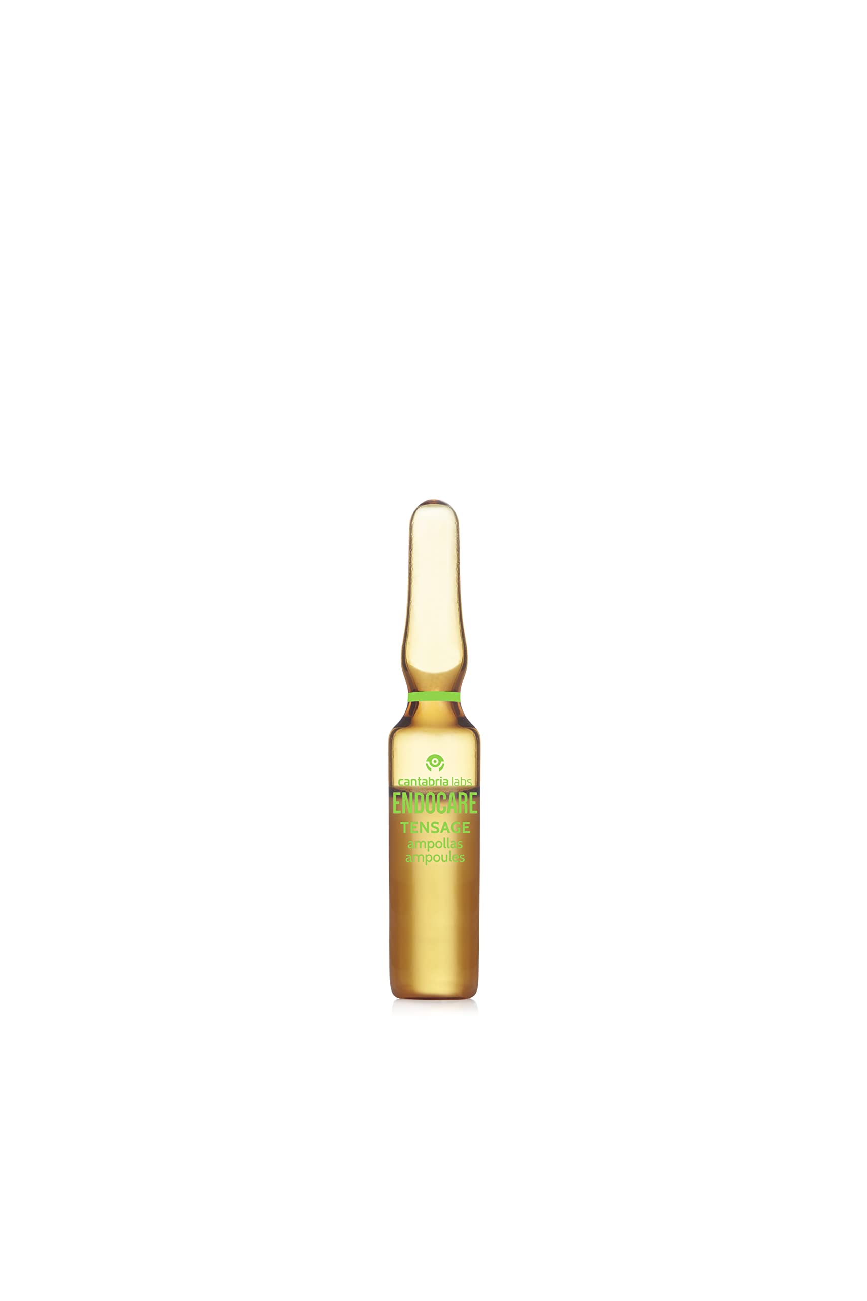 Endocare Tensage Concentrate SCA 50 product shot emphasizing premium packaging and skin-support benefits