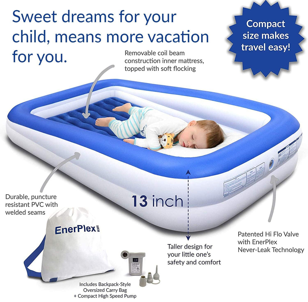 EnerPlex built-in safety bumper demonstrates safer sleep during trips