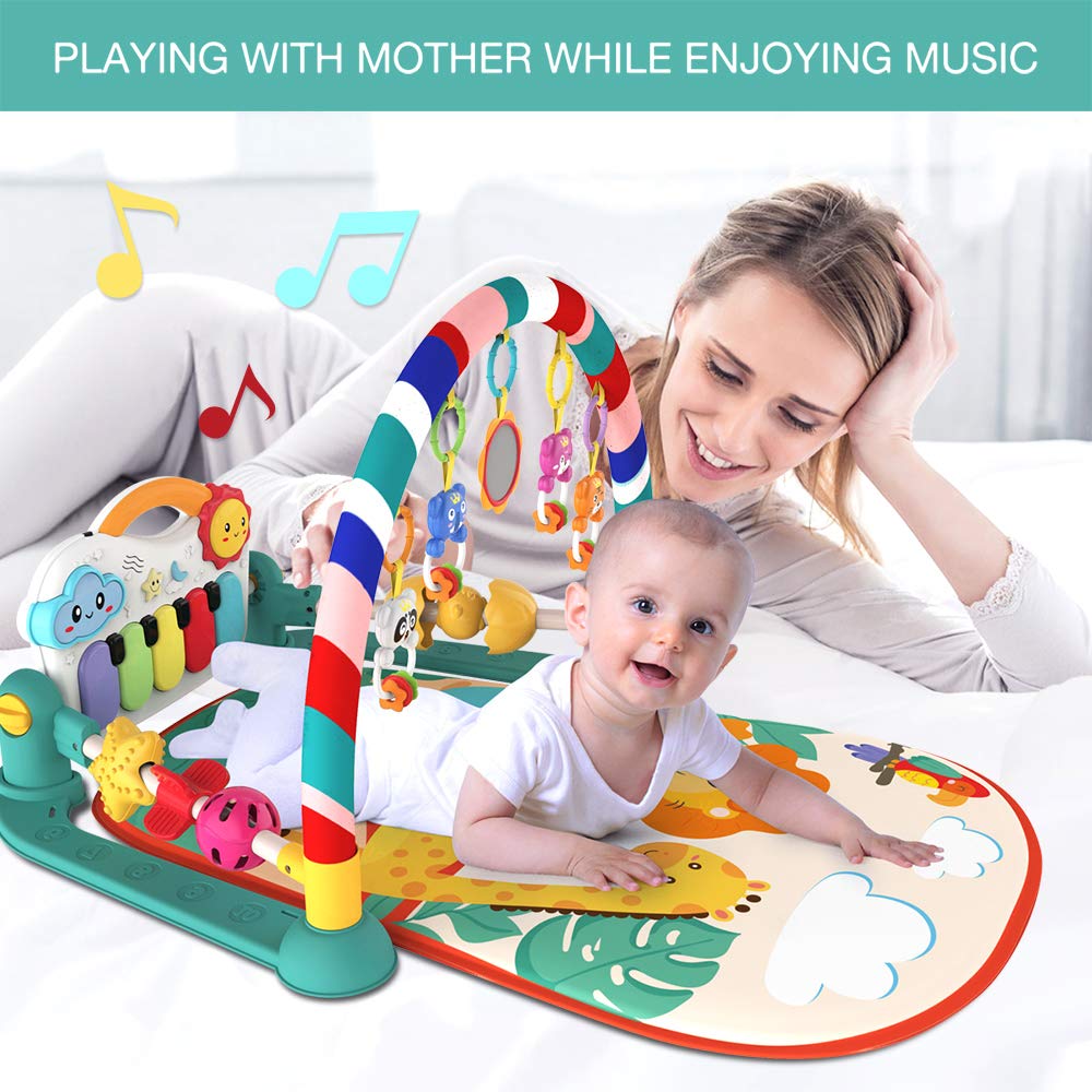 eners baby gym foldable-arc emphasizes portable design for travel and outdoor use