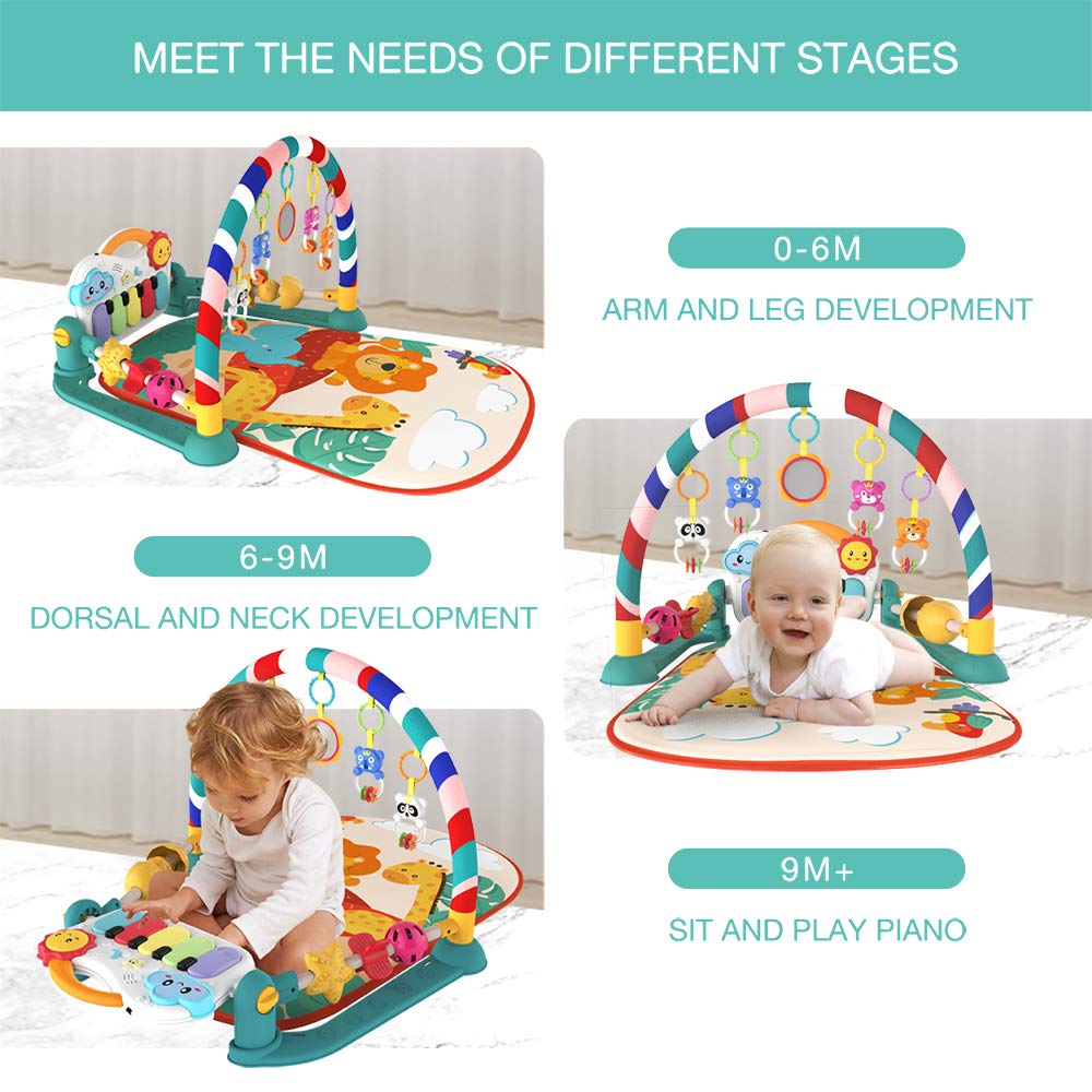 eners baby gym keyboard-piano highlights playful piano exploration for early music
