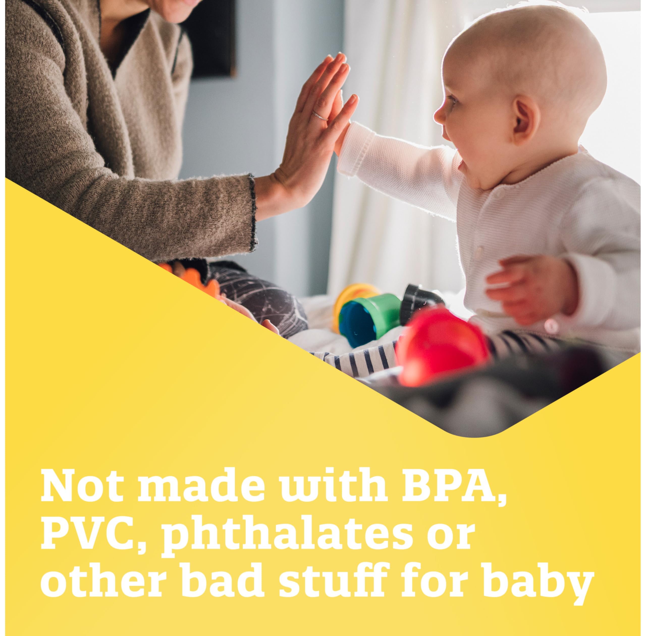 Enfamil Cross Cut Nipples BPA-free label helps cautious parents choose.