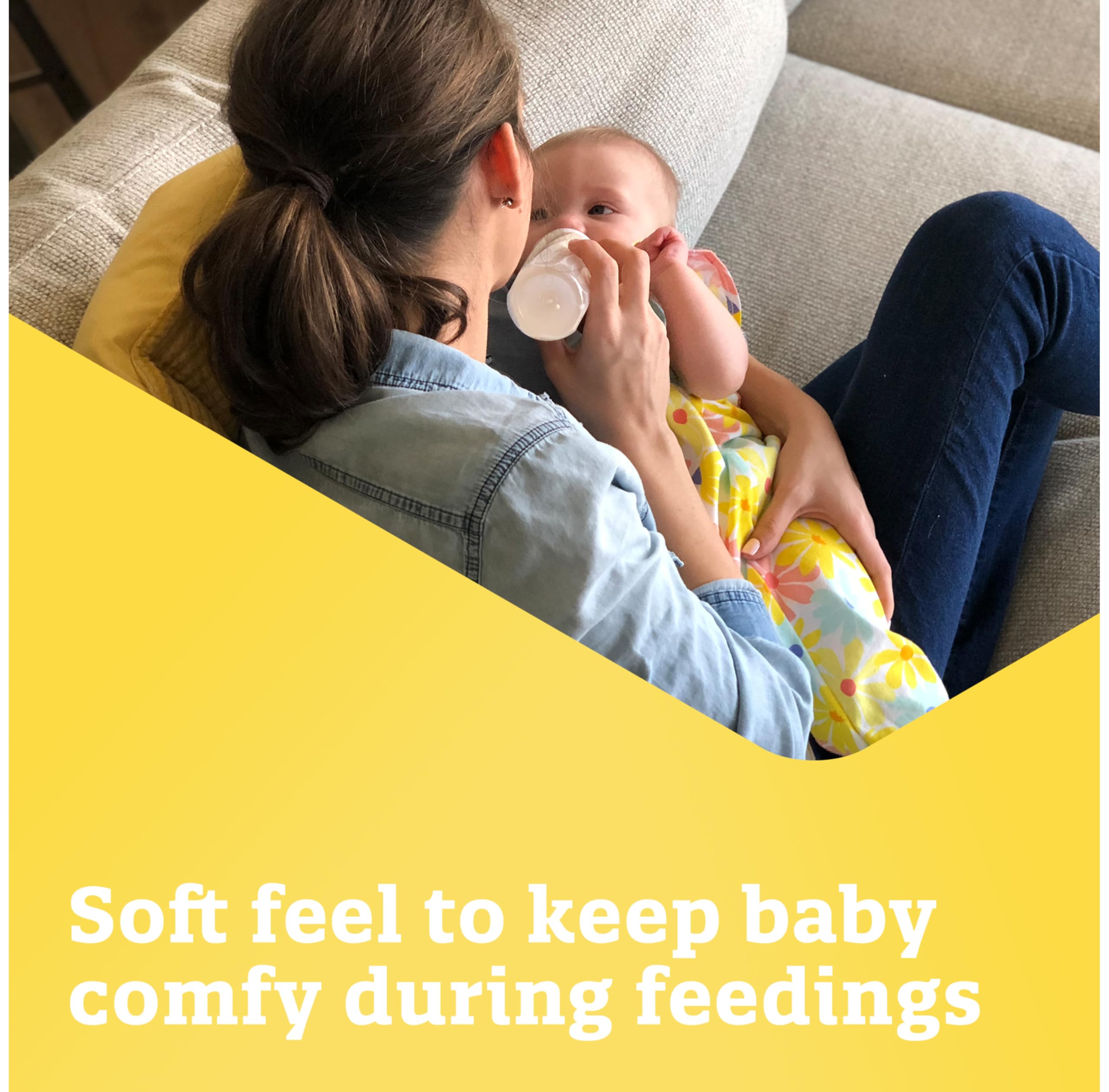 Enfamil Cross Cut Nipples fit most bottles with standard openings.