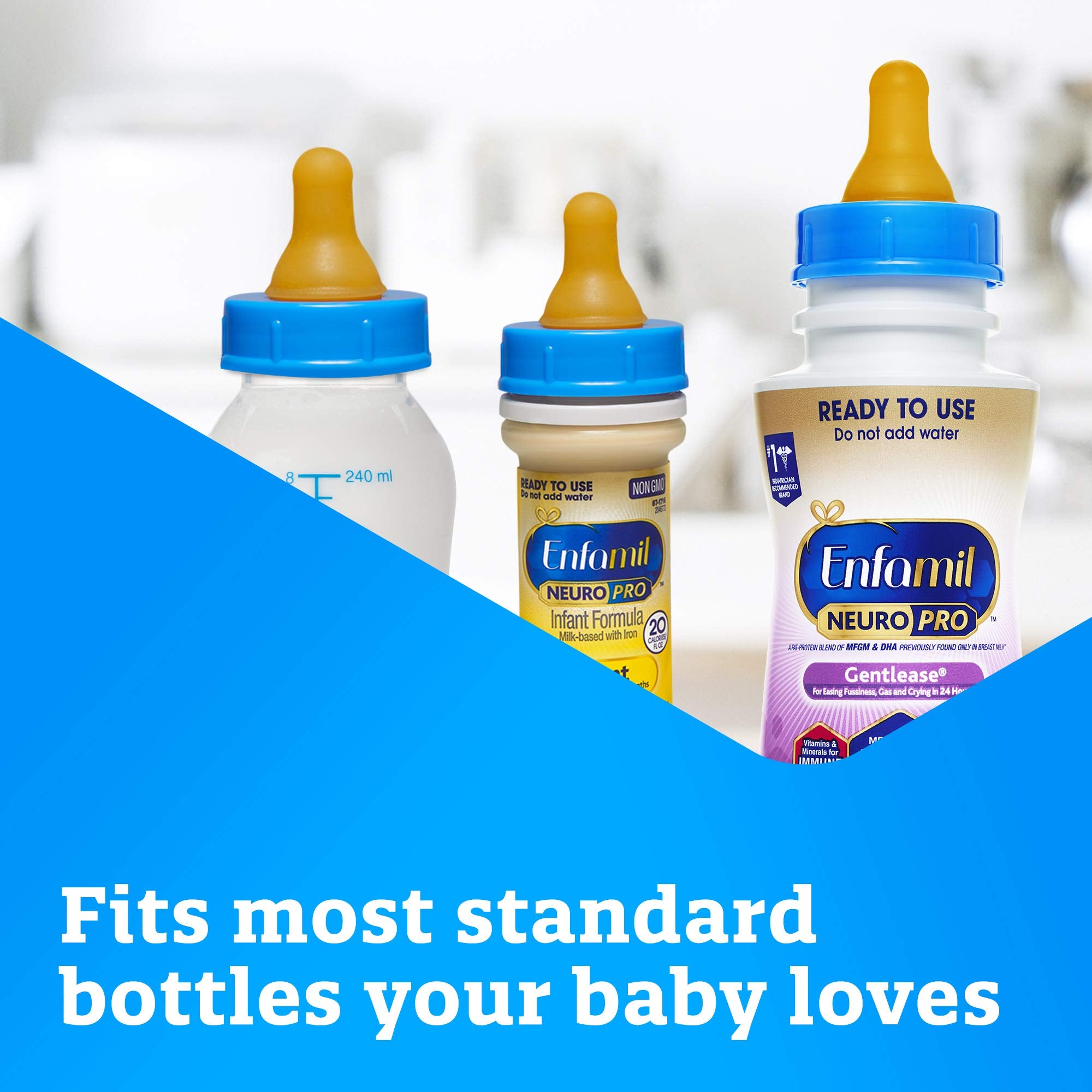 Enfamil pack of 2 contains 24 nipples for family use.