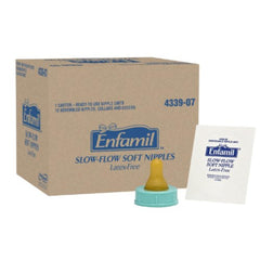 Enfamil Slow Flow Nipples are individually wrapped for convenient on-the-go feeding.