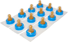 Enfamil standard-flow nipple ready-to-use, individually wrapped for quick bottle setup.