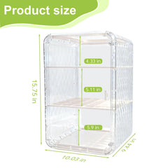 Engorgio sealed-lid close-up highlights dust protection for bottles and pump parts