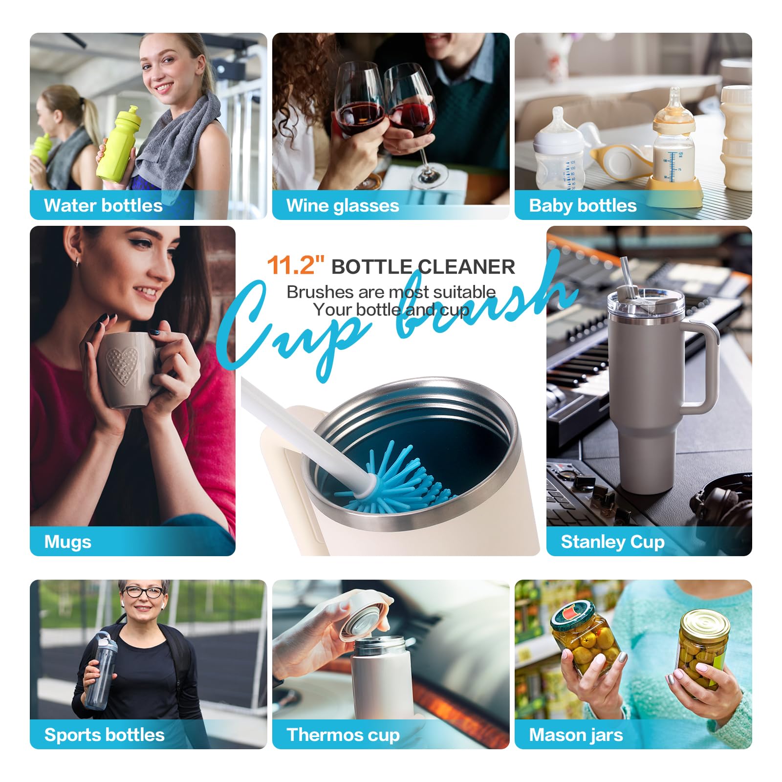 Engorgio packaging view showcases travel-friendly 3-in-1 brush set.