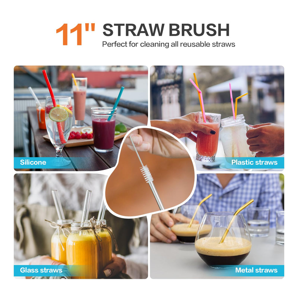 Engorgio silicone inside-tumbler brush protects stainless steel while scrubbing.
