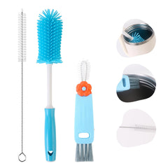 Engorgio Stanley brush kit 3-pack main view with long handles for thorough cleaning.