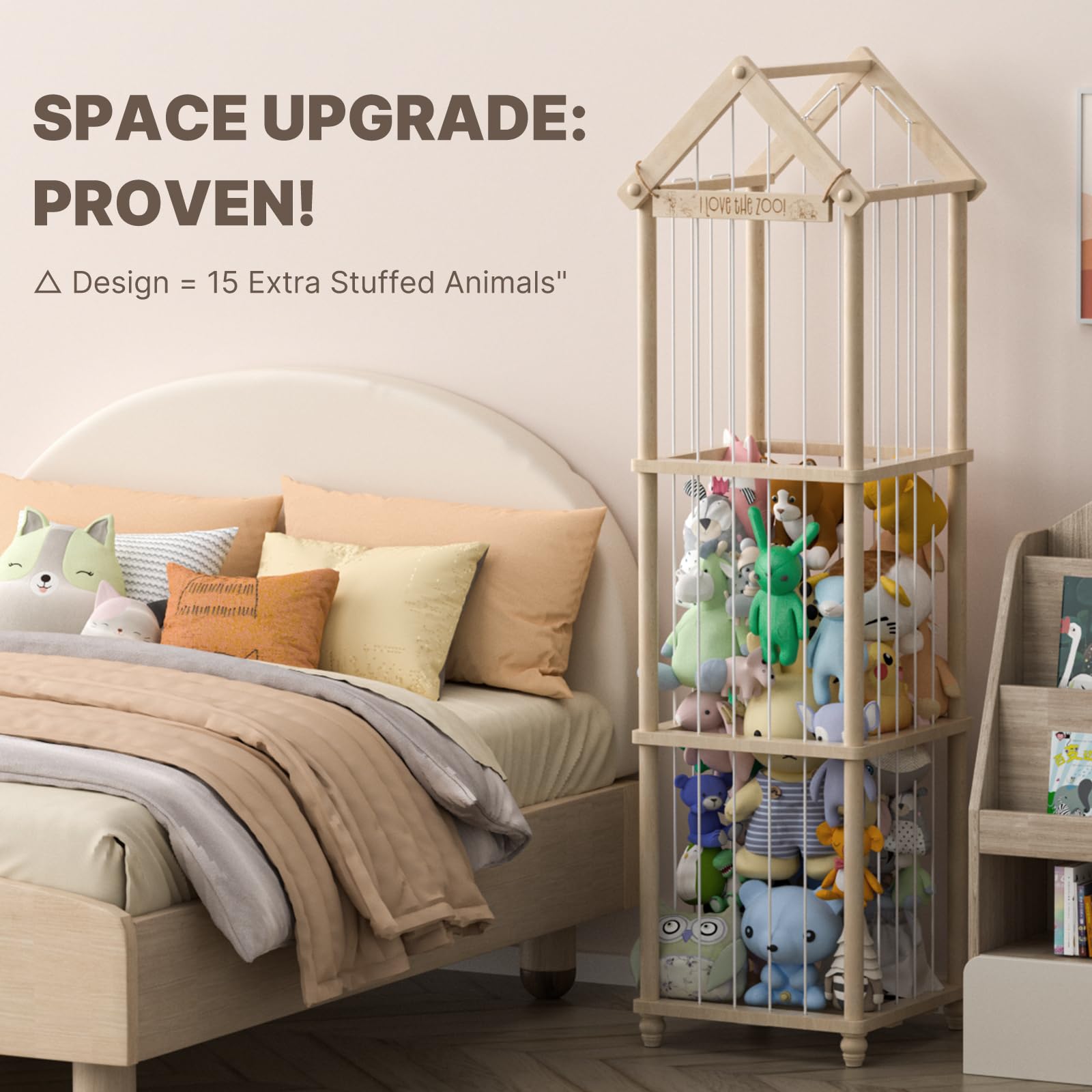 Eniffbaa imaginative zoo-themed storage inspires pretend play and organization