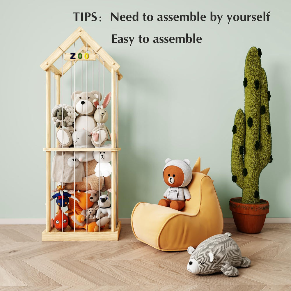 Eniffbaa nursery decor view with assembly-ready zoo cage design.