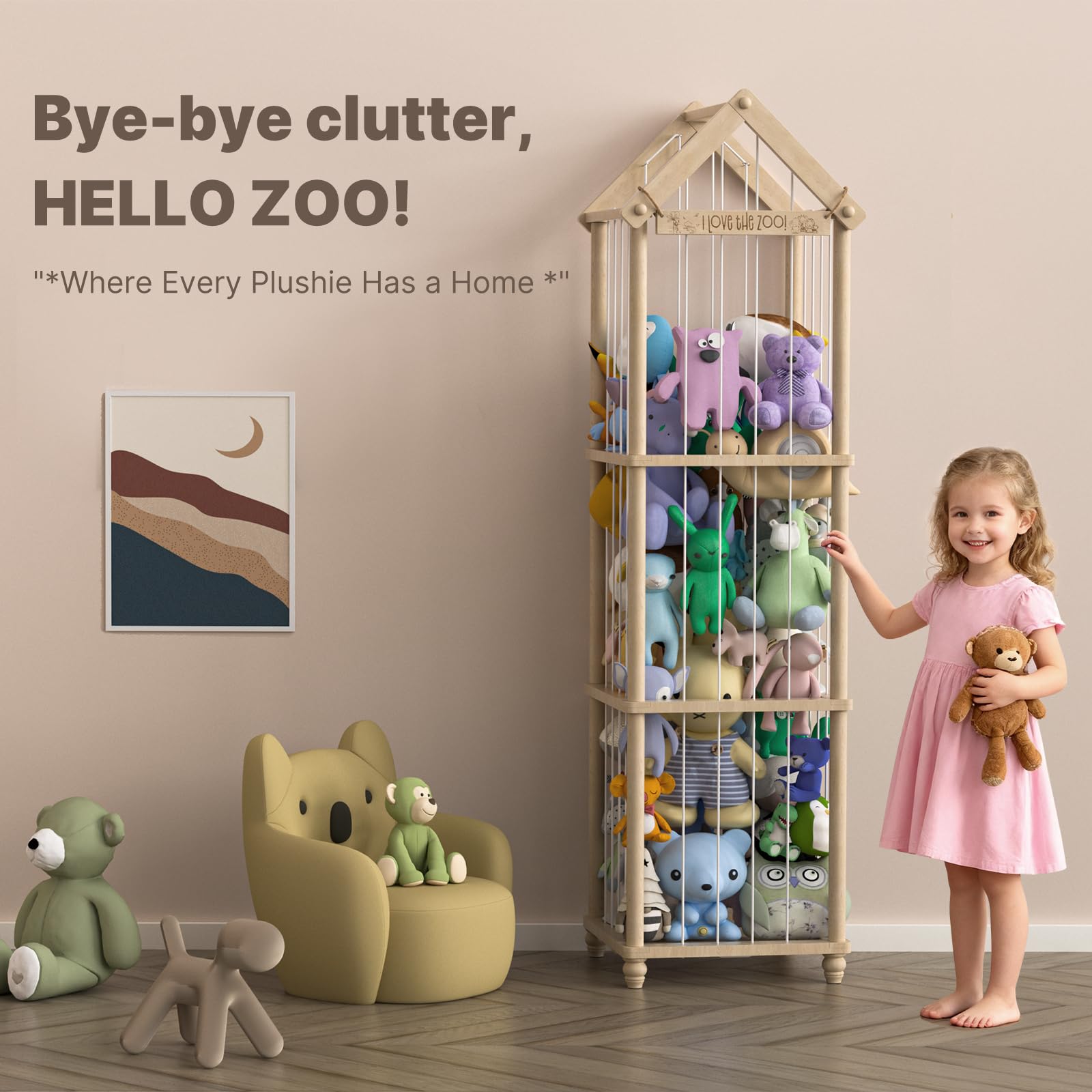 Eniffbaa nursery playroom decor storage doubles as a charming focal point