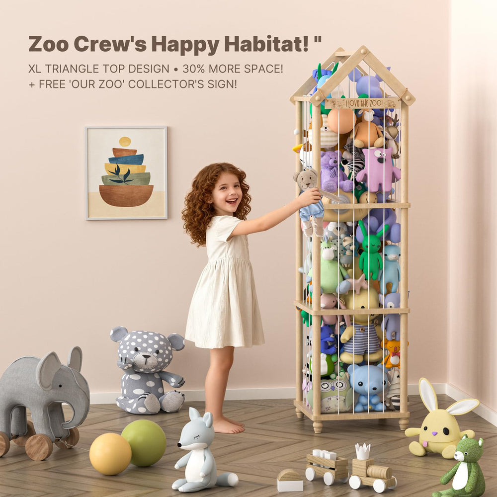 Eniffbaa open-front zoo cage provides easy access for kids