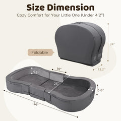 ENITYA toddler bed no assembly saves time when relaxing away from home.