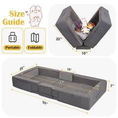 ENITYA bed with built-in rails keeps little sleepers secure and comfortable.
