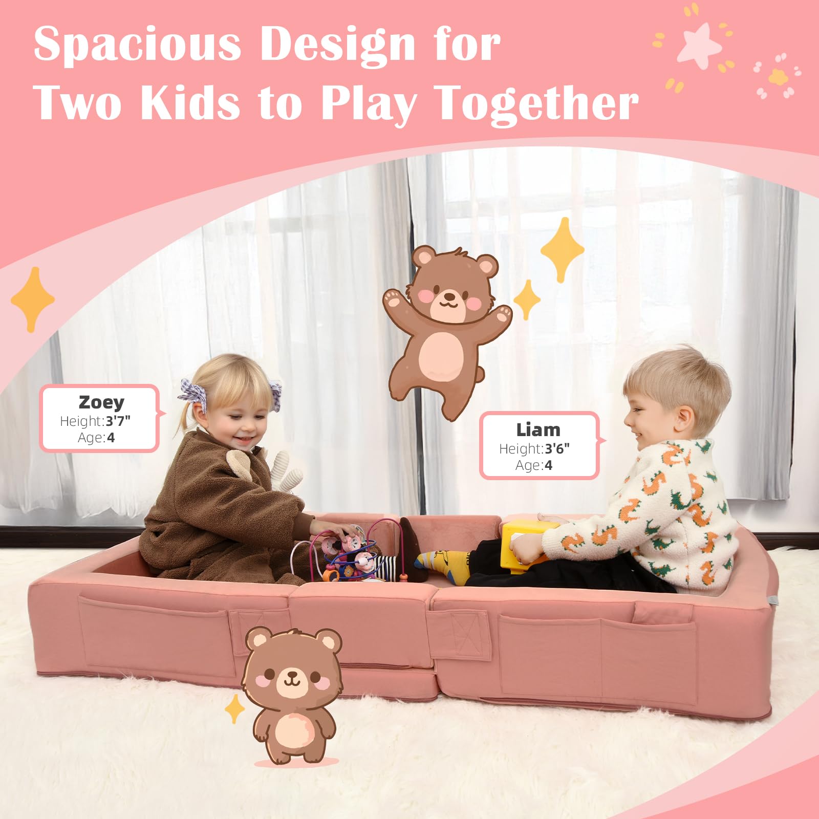 ENITYA Toddler Travel Bed weighs light, ideal for on-the-go