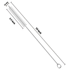 enlpsee straw cleaner bristles spiral design provides thorough inner-wall contact
