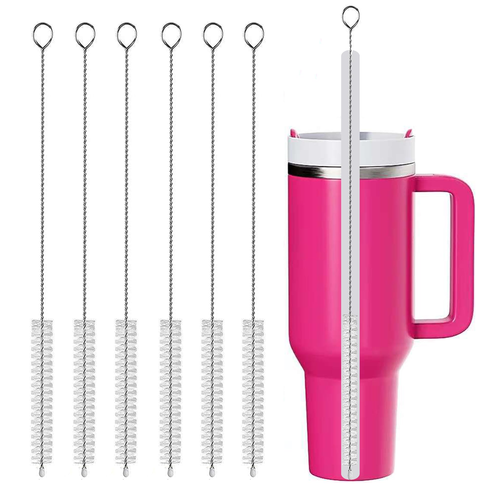 enlpsee straw cleaner long 10 inch cleans cup interiors and bottle mouths effectively