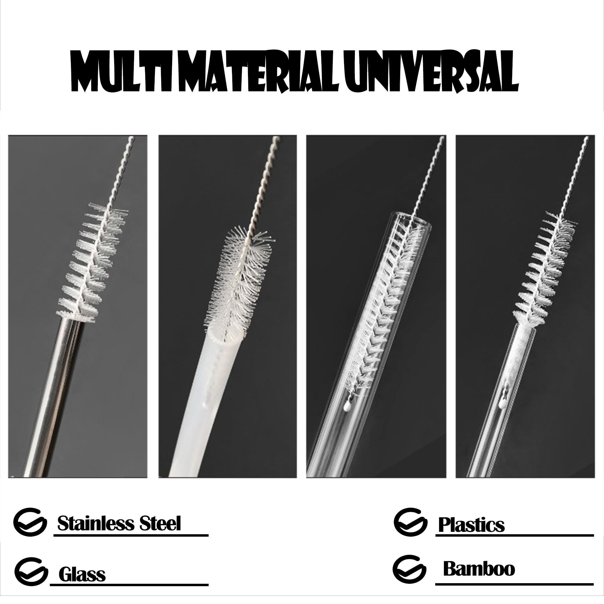 enlpsee straw cleaner multi-use for airbrushes cups machines and teapots